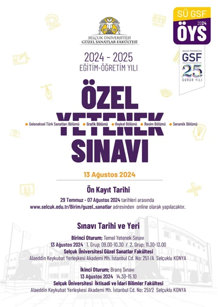 ÖZEL YETENEK SINAVI DUYURUSU